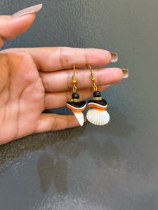 Unique Shell &amp; Beaded Earrings