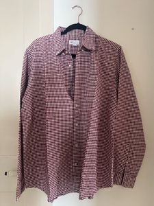 GAP SHIRT - Men's Red Gingham Button-Down Shir