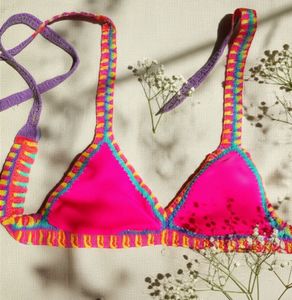 Vibrant Crochet Bikini Top