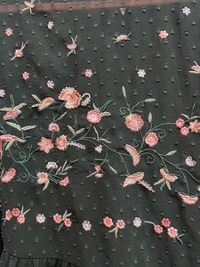 Embroidered Flared Sleeve Blouse