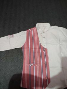 Pink Striped Suit Set for Boys