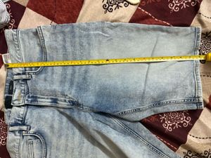 Stylish Acid Wash Denim Shorts