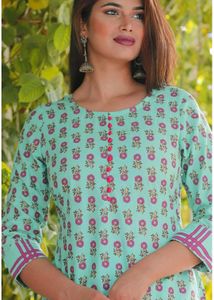 Free Delivery - Printed Kurta Set, XL Size