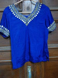 Wedding season SPL Zardozi Choli Mirror Top