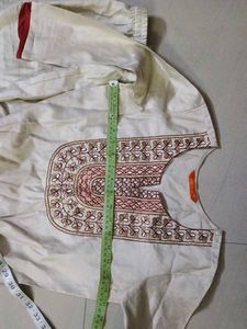 indo era organza kurta cotton set