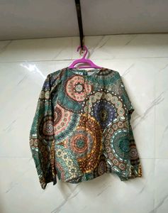 A Multicolour Top, With Full Sleeves