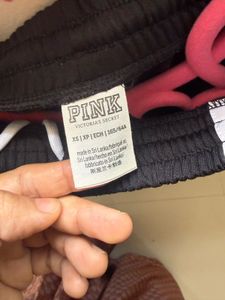 PINK Black Track Pants