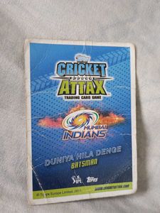 Cricket attax Rohit Sharma 2015 Gold Card