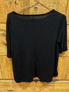 Stylish shiny Black Tunic Top
