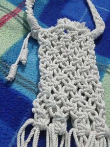 Handmade Macrame Crossbody mobile Bag