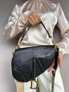 Auth Dior Saddle Bag