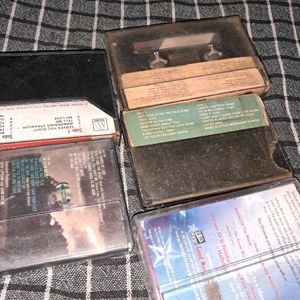 5 vintage English audio casettes