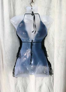 69. Black Velvet Fringe Halter Top