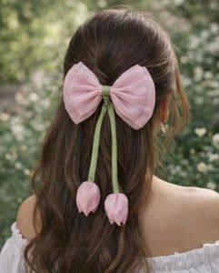 Cute Pink Bow Hair Clip