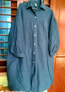 Blue Shirt Kurta winter wear