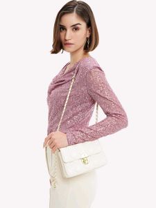 Kazo cowl neck sequin top
