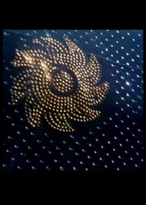 Elegant Black Embellished Saree