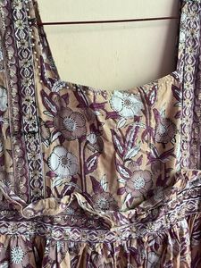 Bohemian Floral Print Asymmetrical Dress