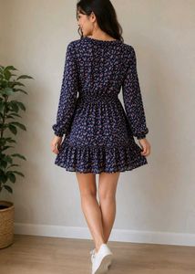 Cute Floral Print Dress