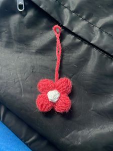 Puff Flower Bag Charm