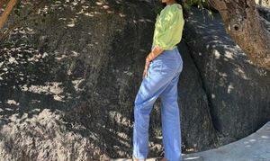 Stylish Blue Jeans And Top Combo