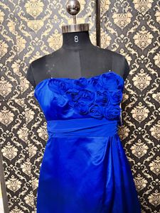 Stunning Royal Blue Strapless Dress