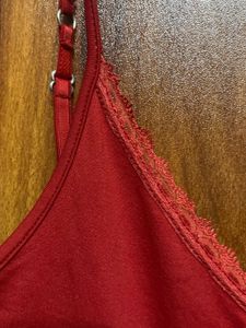 red zara cami top