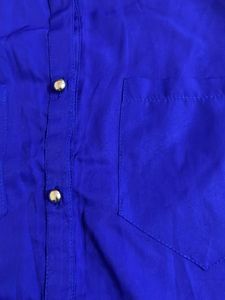 Vibrant Blue Long Kurta with Belt