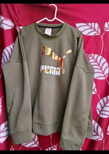 Puma Olive Green Sweatshirt