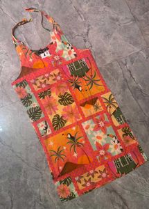 Vibrant Tropical Print Kurti