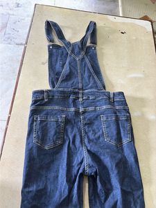 Embroidered Denim Overalls