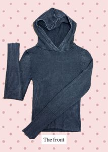 y2k ribbed jacket