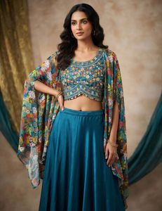 Embroidered Blouse ,Skirt, shrug