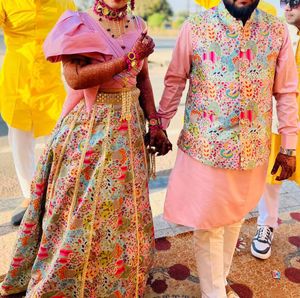 Designer couple dress