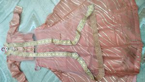 Readymade Lehnga With Choli &amp; Net Shrug