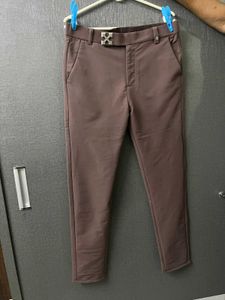 Men's Premium Brown Slim Fit Dress Pants