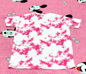 It Is A New Pink Tie-Dye T-Shirt...