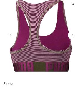 Puma Striped Sports Bra