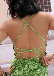 Green Printed Camisole Top