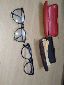 Vintage Eyeglasses with Cases chashma frame plasti