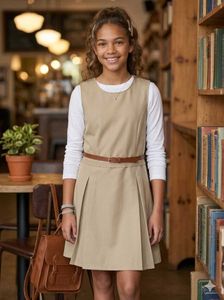 IMPORTED VERYYYY Cute Teens Beige Dress