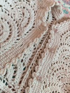 Boho Crochet Button-Up Vest