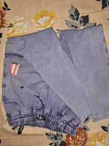 Light Wash Cargo Jeans