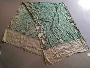 Elegant Green Silk duppta