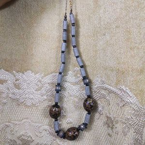 Handmade Beaded Necklace and Earrings Set