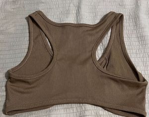 Ribbed Racerback Crop Top