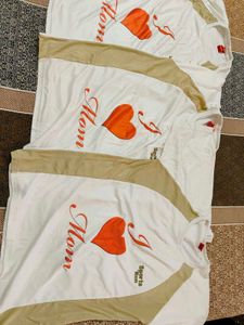 Combo Of 3 I ♥️ Mom Sports Run T-Shirt