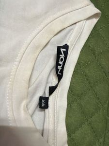 White Long Sleeve Graphic Top