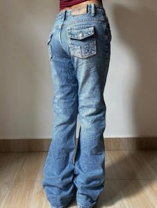 low waist Light Wash Wide Leg Jeans