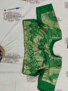 Stunning Green Brocade Blouse